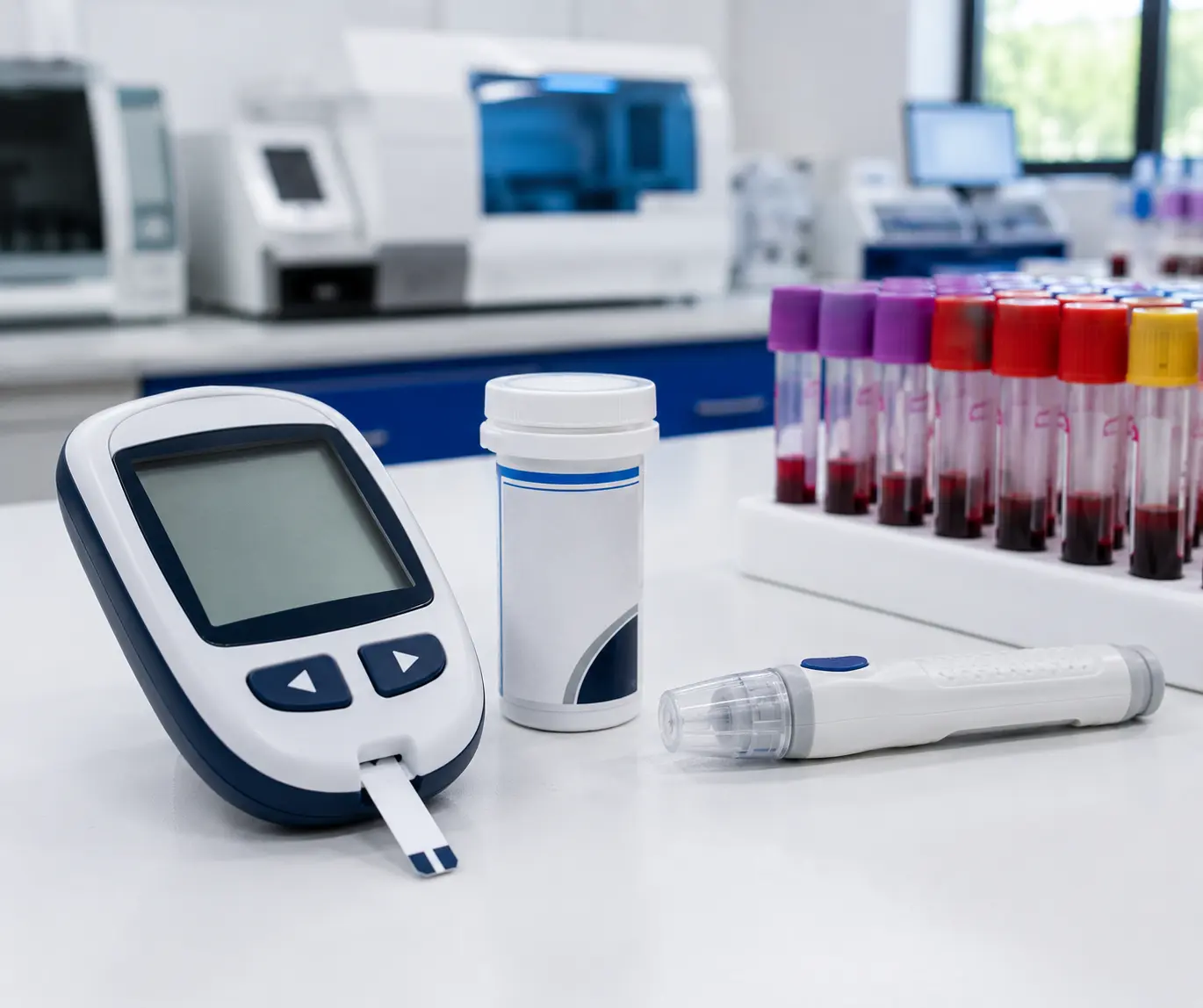 Blood glucose testing for diabetes at Krishna Diagnostics Nizampet
