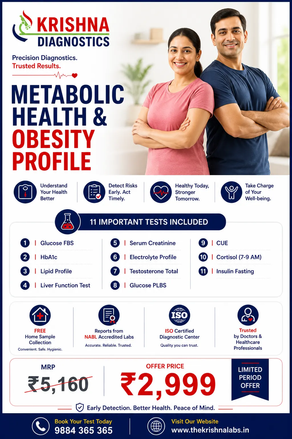 Metabolic Health & Obesity Profile — Krishna Diagnostics, Nizampet